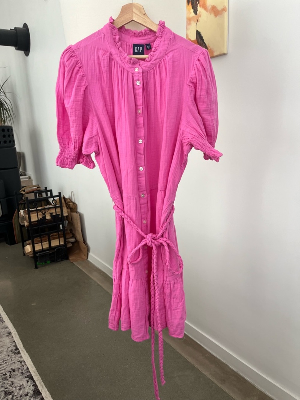 NWT Gap Crinkle Gauze Mini Dress - Picture 3 of 6